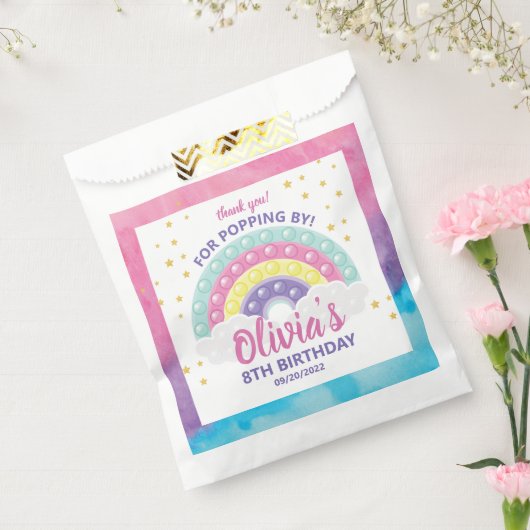 Pop Het Fidget Birthday Party Bedankzakje (Gezegeld)