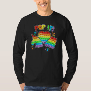 Pop Het Fidget Speelgoed kleurrijke Pop Het Speelg T-shirt