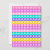 Pop het gefriemel speelgoed eenhoorn regenboog ver kaart (Achterkant)