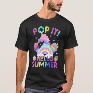 Pop Het Hallo zomercrème Afgelopen schooldag T-shirt
