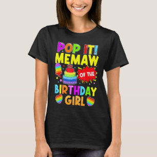 Pop Het herdenken van de Birthday Girl Fidget Kind T-shirt