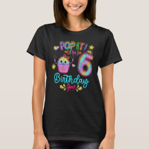 Pop Het is het zesde jaar oude meisjesthema T-shirt