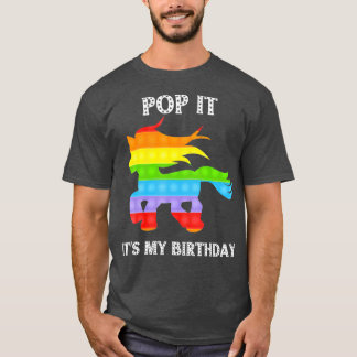 pop het is mijn verjaardag Fidget Speelgoed pop he T-shirt