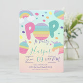 Pop Het Kind nodigt uit tot geboorte Kaart (Staand voorkant)