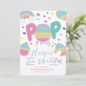 Pop Het Kind nodigt uit tot geboorte Kaart (Staand voorkant)