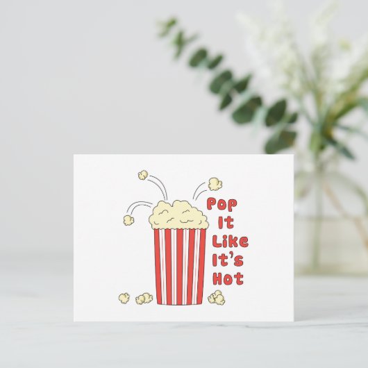 Pop Het lijkt alsof het heet is Briefkaart (Staand voorkant)