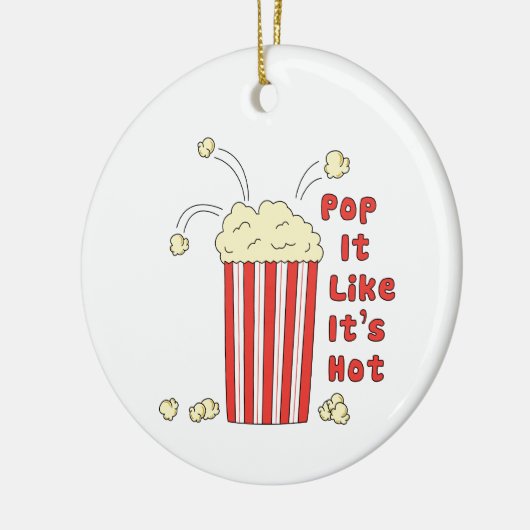 Pop Het lijkt alsof het heet is Keramisch Ornament (Links)