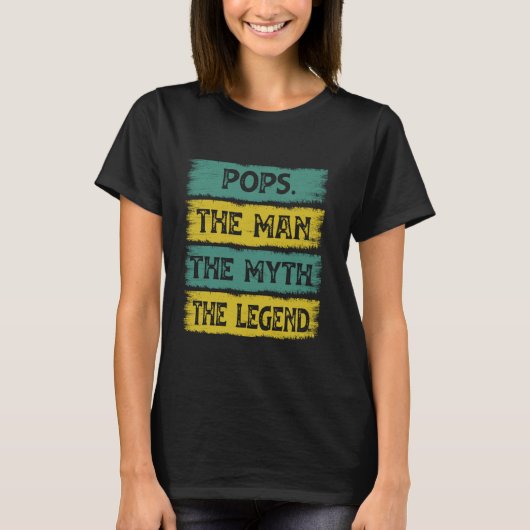 Pop het Man de mythe de legende T-shirt (Voorkant)