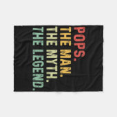 Pop het Man de mythe de legendes dag cadeau Fleece Deken (Voorkant (Horizontaal))