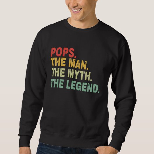 Pop het Man de mythe de legendes dag cadeau Trui (Voorkant)