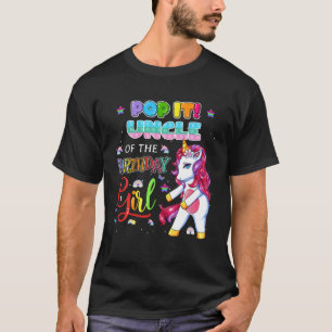 Pop het oom van de 'Birthday Girl Fidget Family Ma T-shirt