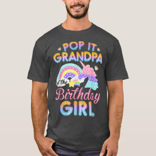 Pop het opa van de Birthday Girl Bday Party T-shirt