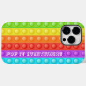 Pop het overal met tekst kleurrijk Case-Mate iPhone case (Achterkant (horizontaal))
