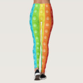 Pop het overal met tekst kleurrijke sport yoga leggings (Achterkant)