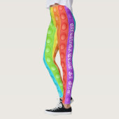 Pop het overal met tekst kleurrijke sport yoga leggings (Links)