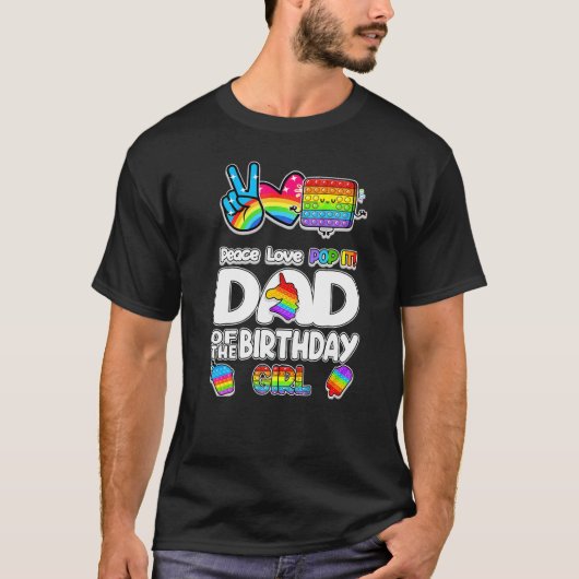 Pop het Papa van de Speelgoed van het Kind van de  T-shirt (Voorkant)
