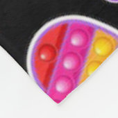 Pop het Rainbow Butterflies en harten Fleece Deken (Hoek)