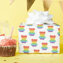 Pop het! | Regenboogverjaardag Cadeaupapier