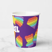 Pop het! | Regenboogverjaardag Papieren Bekers