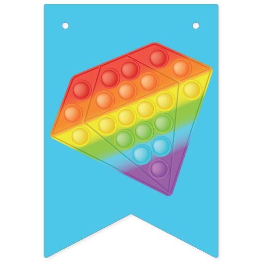 Pop het! | Regenboogverjaardag Vlaggetjes (Derde vlag)