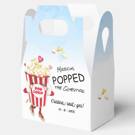 Pop Het Verloving van de Vraag Bedankdoosjes (Geopend)