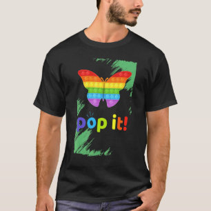Pop Het Vlinder Borstel Pop Het Fidget Speelgoed T-shirt