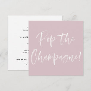 Pop Het Vrijgezellenfeest Champagne Pink Kaart