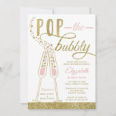 Pop Het Vrijgezellenfeest Noite, Faux Gold Kaart (Voorkant)