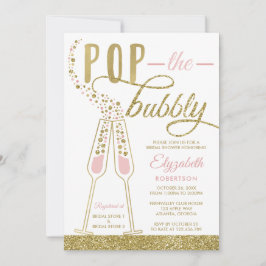 Pop Het Vrijgezellenfeest Noite, Faux Gold Kaart