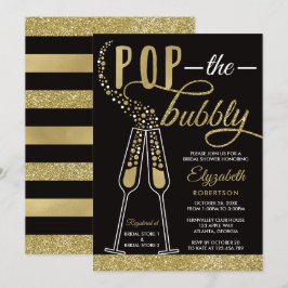 Pop Het Vrijgezellenfeest Noite, Faux Gold Kaart