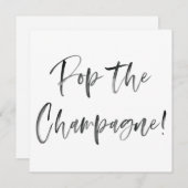 Pop Het Vrijgezellenfeest van de Moderne Calligraf Kaart (Voorkant / Achterkant)