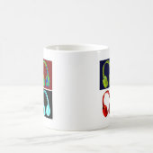 Pop hoofdtelefoon koffiemok (Center)