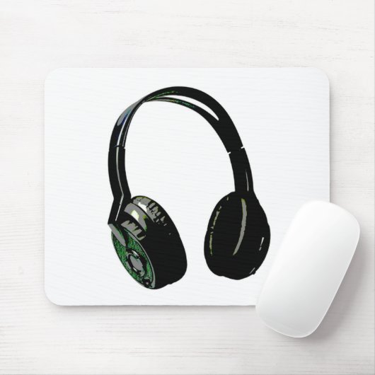 Pop hoofdtelefoon muismat (Met muis)