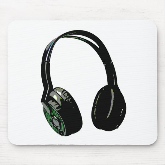 Pop hoofdtelefoon muismat (Voorkant)