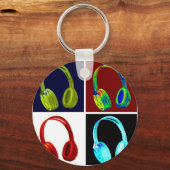 Pop hoofdtelefoon sleutelhanger (Voorkant)