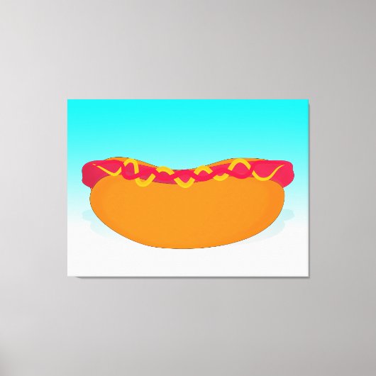 Pop Hot Dog Canvas Afdruk (Voorkant)