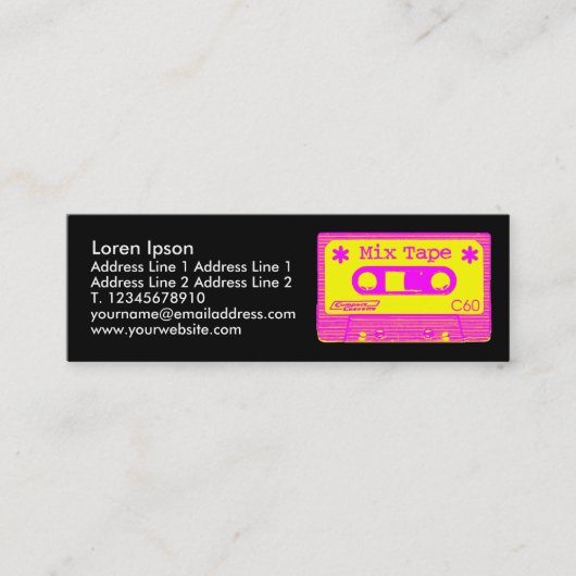 Pop III mengen Mini Visitekaartje (Voorkant)