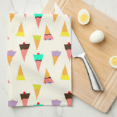 Pop ijskegels keukenhanddoek (Quarter Fold)