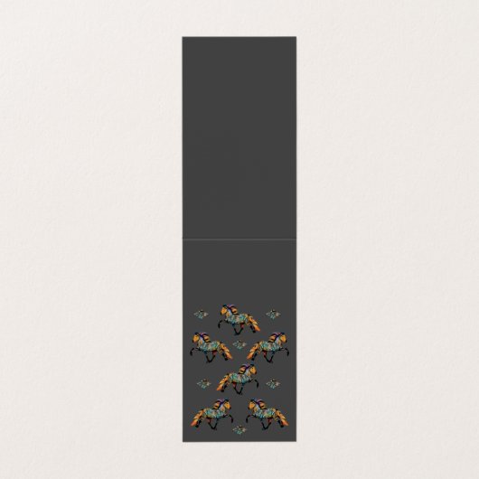 Pop IJslandse paarden Visitekaartje (Buitenkant ongevouwen)