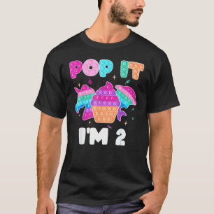 Pop Ik ben 2 Pop Fidget Toys Grafisch T-shirt