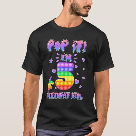 Pop Ik ben 5 T-shirt (Voorkant)