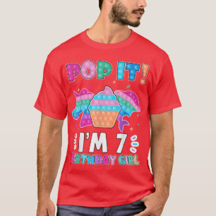 Pop, ik ben 7-jarige Pop Fidget Toys Graphic T-shirt