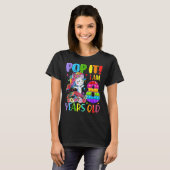 Pop Ik ben 8 jaar oud Fidget Speelgoed Dabbing Uni T-shirt (Voorkant volledig)