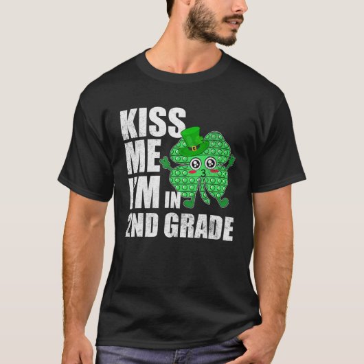 Pop Ik ben in de tweede klas van Patrick Day Sha T-shirt (Voorkant)