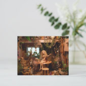 Pop in een boomhut grappige anatomie briefkaart (Staand voorkant)