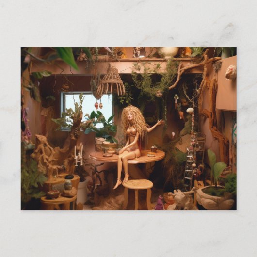 Pop in een boomhut grappige anatomie briefkaart (Voorkant)