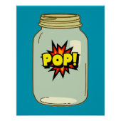 Pop! in een pot – Comic Pop Art Design Perfect Poster (Voorkant)