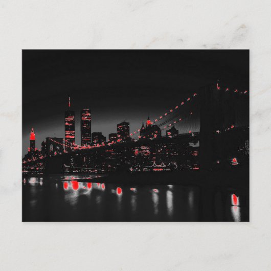 Pop in New York City Skyline Briefkaart (Voorkant)