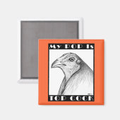 Pop is de bovenste luchtvogel magneet (Voorkant / Achterkant)