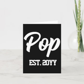 Pop is jaar cadeau nieuwe opa t-shirt kaart